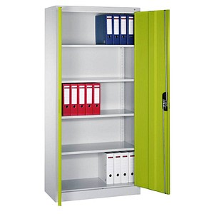 4064615187910 - CP Stahlschrank C 2000 Acurado 9260-000 S11687 lichtgrau clowngrün 930 x 400 x 1950 cm aufgebaut