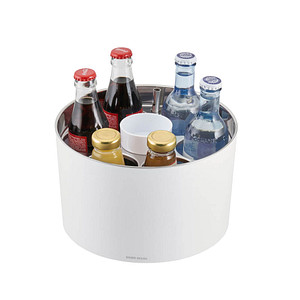 4004133006201 - Outdoor-Flaschenkühler Eiskübel weiß Baraccessoires Weinaccessoires inkl Kühlakku Flaschenöffner Kronkorkenschale 4004133006201 - Outdoor-Flaschenkühler Eiskübel weiß Baraccessoires Weinaccessoires inkl Kühlakku Flaschenöffner Kronkorkenschale