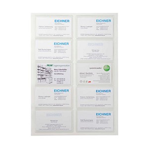 4052301011861 - Sichttasche selbstklebend transparent HxB 60 x 100 mm VE 20 Stk ab 3 VE EICHNER