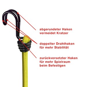 3520190924124 - Satz mit 2 100 cm lastischen spannern - Master Lock