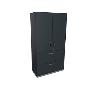 4260649685709 - fm Aktenschrank Sidney 4260649685709 lavagrau 2 Fachböden 1000 x 442 x 1869 cm