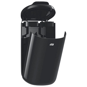 7322540492613 - Tork Hygieneeimer mit Klappdeckel Elevation 5 Liter Kosmetikeimer aus Kunststoff Farbe schwarz 7322540492613 - Tork Hygieneeimer mit Klappdeckel Elevation 5 Liter Kosmetikeimer aus Kunststoff Farbe schwarz