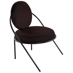 meet powered by PAPERFLOW Sessel SATURNE schwarz Kunstleder 70,0 x 73,0 x 88,0 cm, 1 St.
