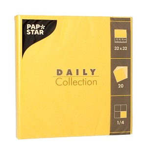 4002911487501 -  PAPSTAR Serviette DAILY Collection 89614 32x32cm ge 4002911487501 Papstar GmbH 20 Stück