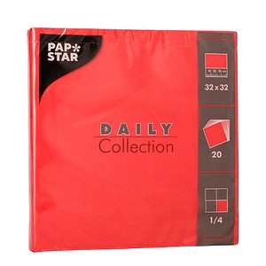 4002911896167 -  PAPSTAR Serviette DAILY Collection 89616 32x32cm rt 4002911896167 Papstar GmbH 20 Stück