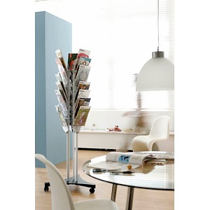 3660141880335 -  Prospektständer mobil 24 Fächer A4 grau 3660141880335 Paperflow