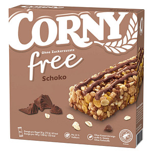 CORNY Schoko Müsliriegel 6 Riegel Glutenfrei