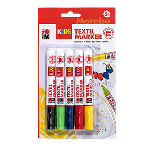 4007751605283 - Stoffmalstift Kids Set - 5 Stück sortiert 4007751605283 MARABU 