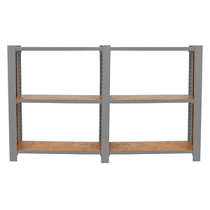 Simonrack Weitspannregal OFFICLICK 8425437127571 grau, braun 160,0 x 30,0 x 100,0 cm