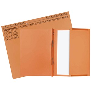 4010913711098 - Hängehefter Exacompta für Links- & Rechtsheftung gefalzt Dehnfalte Organisationsdruck Blauer Engel Recycling-Karton orange 25 Stück
