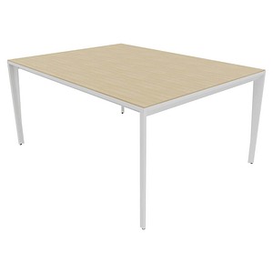 8058265539805 - Konferenztisch X5 X5LT116 RK I 75cm (H) 160cmx120cm (BxT) rechteckig eiche   Weiß 8058265539805 Quadrifoglio