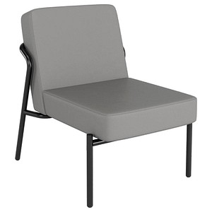 meet powered by Paperflow Sessel MEDSO S grau schwarz Kunstleder 3660141963878 meet powered by Paperflow