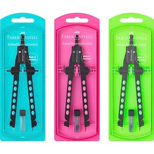4005401743422 - FABER-CASTELL Schnellverstellzirkel FACTORY NEON 2022