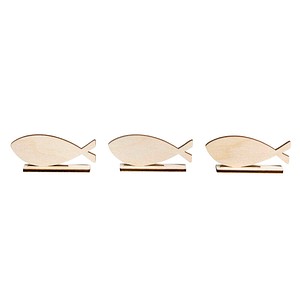 4006166481444 - Bastelholz beige Fische zum Stellen 6 St 4006166481444 - Bastelholz beige Fische zum Stellen 6 St