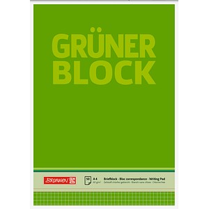 4003273041998 - 10 x Briefblock Der grüne Block A4 60g qm kariert 50 Blatt