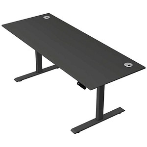 Kerkmann Move 2 Plus elektrisch höhenverstellbarer Schreibtisch anthrazit rechteckig, T-Fuß-Gestell anthrazit 200,0 x 80,0 cm