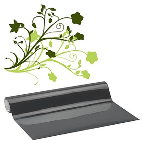 Plottix Grau Bastelfolie, Pl0502023 - Permanente Vinylfolie - 31.5Cm X 1M - Dunkel - Image 2