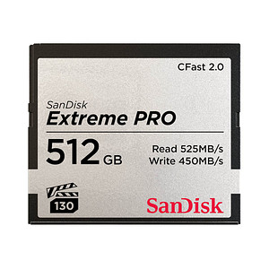 SanDisk Speicherkarte CompactFlash Card Extreme Pro CFast 2.0 512 GB