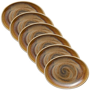 4029793462099 - 6 HEART & SOUL Servierplatten Perfect Match Cumin hellbraun 250 x 190 cm 4029793462099 HEART & SOUL 6 Stück