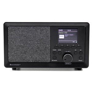 4005425012375 - DAB350SW Tischradio dab+ ukw usb Inkl Lautsprecherbox Weckfunktion Schwarz - Soundmaster