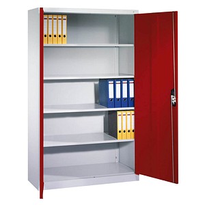 4064615116712 - Stahlschrank C 2000 Acurado 9460-000 S10693 lichtgrau rubinrot 1200 x 400 x 1950 cm aufgebaut 4064615116712 C+P-Möbel