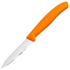 7611160032324 - VICTORINOX Küchenmesser  Swiss Classic silber orange glänzend Klinge 80 cm