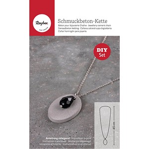 Schmuck-Basteln-Set Halskette Schmuckbeton Tropfen