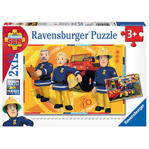 Ravensburger Feuerwehrmann Sam Im Einsatz Puzzle, 2 x 12 Teile