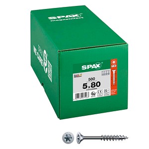 4003530154300 - Universalschraube 5 x 80 mm 200 Stück Teilgewinde Senkkopf t-star plus T20 4CUT wirox - 0191010500805 - Spax 4003530154300 - Universalschraube 5 x 80 mm 200 Stück Teilgewinde Senkkopf t-star plus T20 4CUT wirox - 0191010500805 - Spax