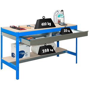 8435104932568 - Simonrack Werkbank KIT SIMONWORK BT0 BOX 900 blau 1 Schublade 900 x 610 x 842 cm