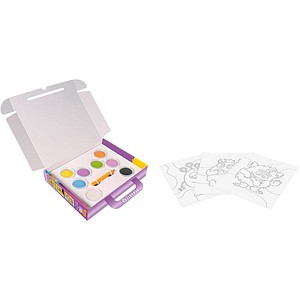 JOVI Bastelset Play & Fun Sand Painting Kit Monsters mehrfarbig