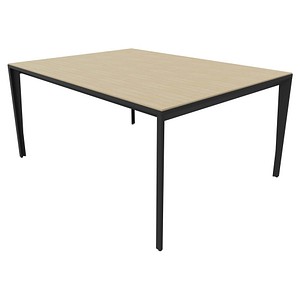 8058265539843 - Konferenztisch X5 X5LT116 RK R 75cm (H) 160cmx120cm (BxT) rechteckig eiche   dunkelgrau 8058265539843 Quadrifoglio