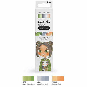 4013695266800 - COPIC Ciao Natural Palette Layoutmarker-Set farbsortiert 10 + 60 mm 4013695266800 COPIC 3 Stück