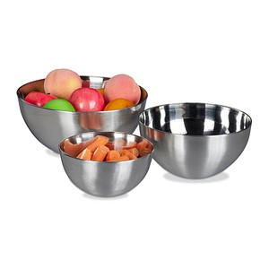 Schüssel-Set silber 3-tlg.