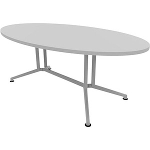8029466141036 - Konferenztisch X2 X2ITO20 GR A 74cm (H) 200cmx110cm (BxT) oval grau   alu 8029466141036 Quadrifoglio