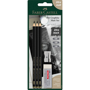 4005401152972 - Pitt Graphite Bleistift-Set B schwarz 1 Set 4005401152972 Faber-Castell