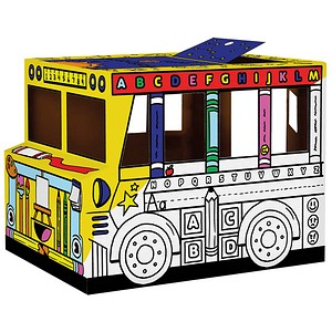 0043859804085 - Ausmalbild weiß Spielhaus Bus 0043859804085 Bankers Box