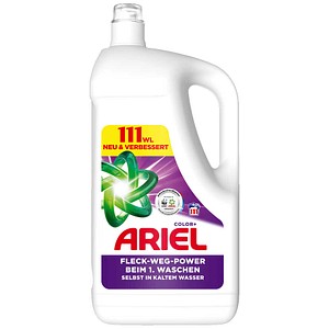 Ariel Flüssigwaschmittel, 111 Wäschen, Color+, Fleck-Weg-Power Beim 1. Waschen, Selbst In Kaltem Wasser - Image 2