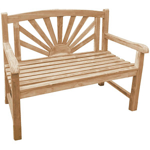 4041908132673 - Bank MARISA 2-Sitzer Teak Gartenbank Garten Terrasse Sitzbank Parkbank Holz Holz