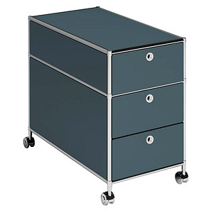 viasit System4 Rollcontainer anthrazit 3 Auszüge 42,0 x 78,0 x 62,0 cm