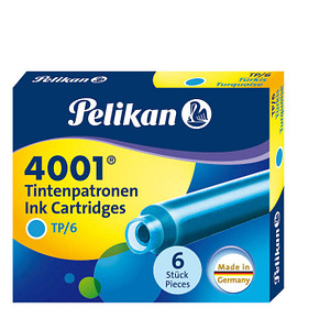 Pelikan 4001 TP/6 Tintenpatronen für Füller türkis 6 St.