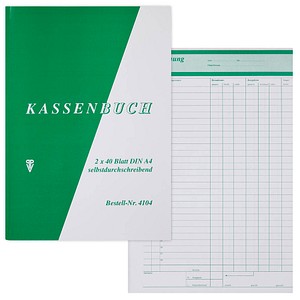 4019333041044 - 4104 Kassenbuch A4 2x40BL 4019333041044 4104