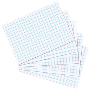 herlitz Karteikarten DIN A6 weiß kariert, 100 St. - Büroshop24