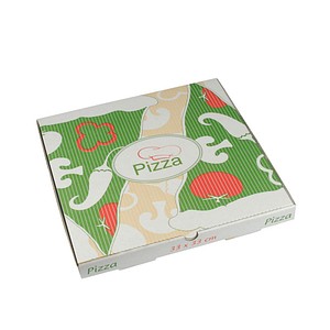 100 PAPSTAR Pizzakartons pure 33,0 x 3,0 cm