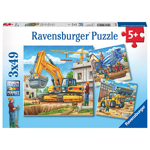4005556092260 - Ravensburger Puzzle - Ravensburger Kinderpuzzle - 09226 Große Baufahrzeuge - Puzzle für Kinder ab 5 Jahren mit 3x49 Teilen 4005556092260 - Ravensburger Puzzle - Ravensburger Kinderpuzzle - 09226 Große Baufahrzeuge - Puzzle für Kinder ab 5 Jahren mit 3x49 Teilen