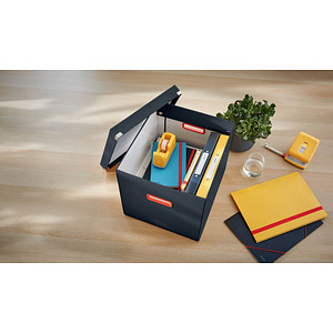 4002432128594 - Aufbewahrungsbox Click & Store Cosy 53470089 für A4 außen 32x36x31cm Karton grau 4002432128594 Leitz
