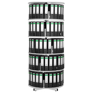 4260090179079 - Ordnerdrehsäule 100356 hellgrau 5 Etagen bis zu 120 Ordner 200x80cm (HxØ) 4260090179079 Gürkan 4260090179079 - Ordnerdrehsäule 100356 hellgrau 5 Etagen bis zu 120 Ordner 200x80cm (HxØ) 4260090179079 Gürkan