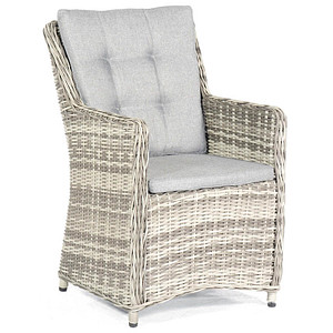 4028041973349 - Gartenstuhl mit Armlehnen Sunny Smart Hamilton taupe Metall 4028041973349 Müsing