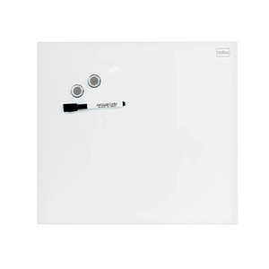 Nobo Diamond Glas-Magnettafel 30x30cm Weiß