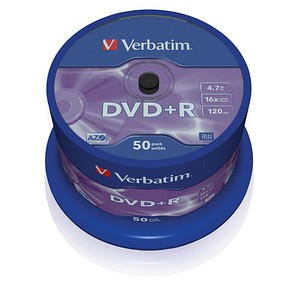 0023942435501 - 7GB 16x Speed DVD+R 12cm 1x50 Verbatim DVD+R 47GB 16x Speed matt silver 43550 0023942435501 0023942435501 - 7GB 16x Speed DVD+R 12cm 1x50 Verbatim DVD+R 47GB 16x Speed matt silver 43550 0023942435501